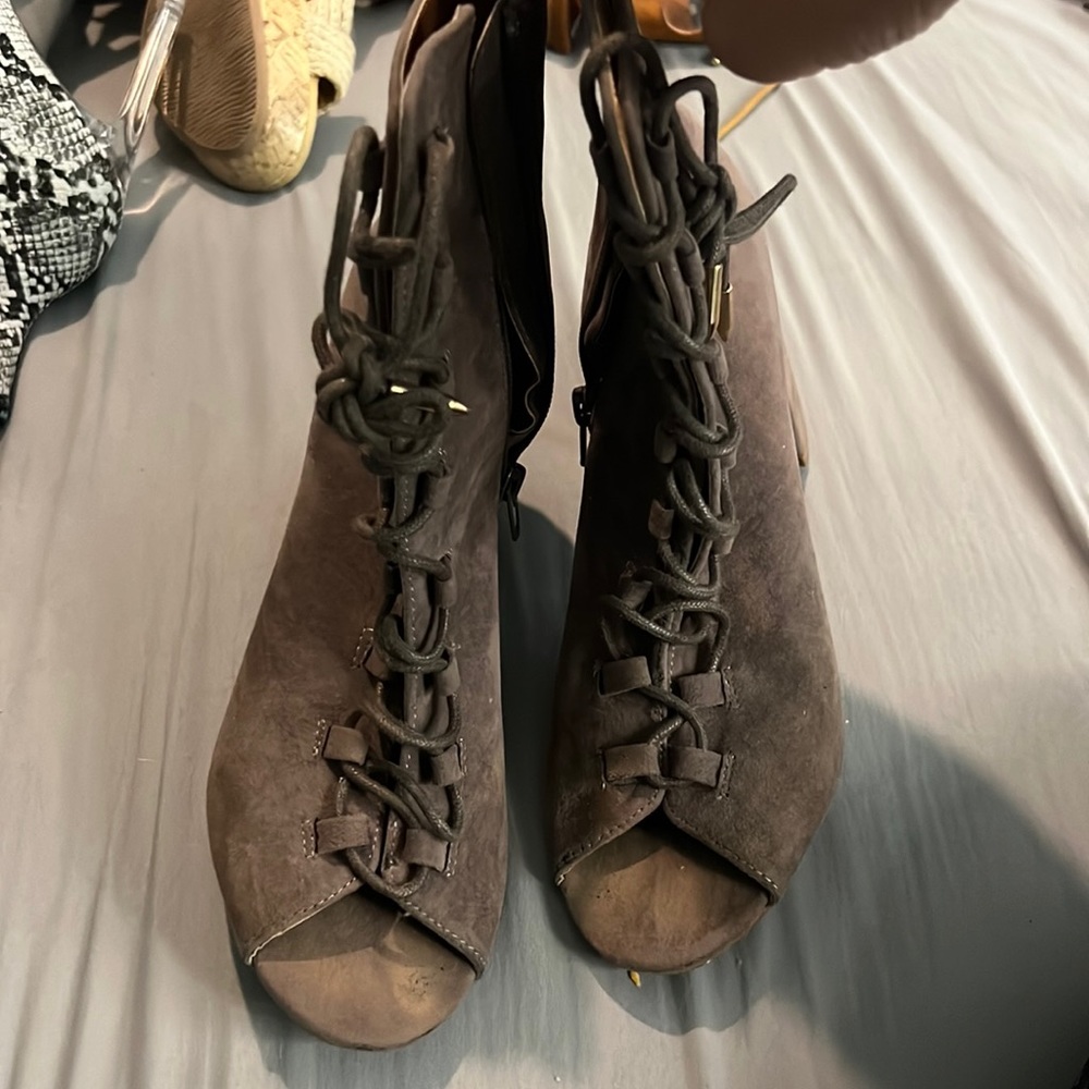 Tie up booties, worn only a couple of times